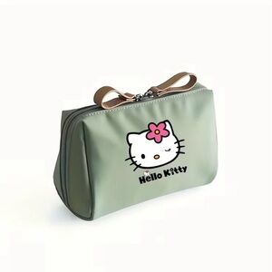 Hello Kitty Green Cosmetic Bag 6x4